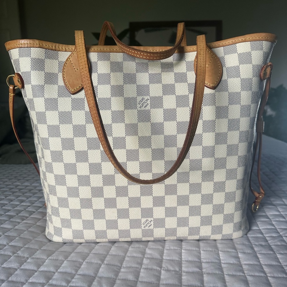 Louis Vuitton Neverfull MM  Damier Azur